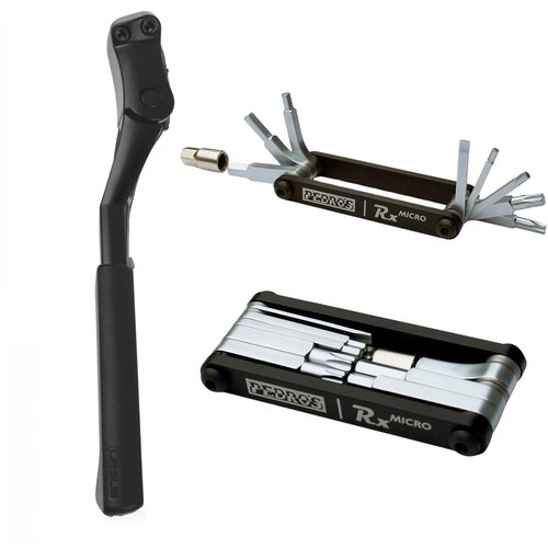  Nogar Ursus REAR MOUNT ADJUSTABLE KICKSTAND, Mooi-18mm, BLACK (za Trek Marlin) + ALAT MULTI-TOOL PEDROS RX-Micro 9 Cijene