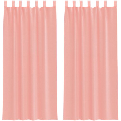 vidaXL Voile zavese z zankami 2 kosa roza 140x245 cm, (5000298543) Cene
