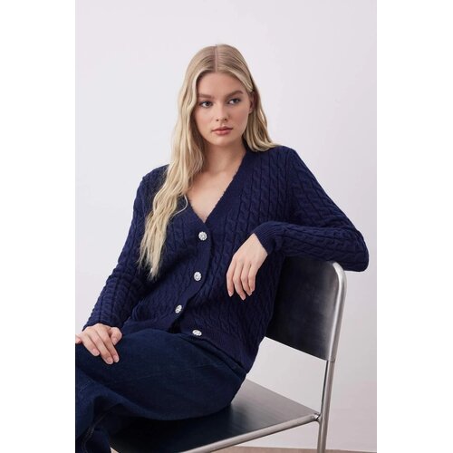 TRENDYOLMILLA Ženska jakna Twoaw26Hi00014, tamnoplava Cene