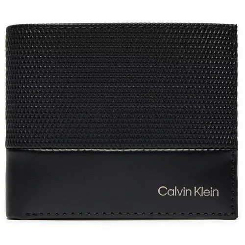 Calvin Klein Velika moška denarnica Ck Remote Bifold 5Cc W/Coin K50K512423 Črna