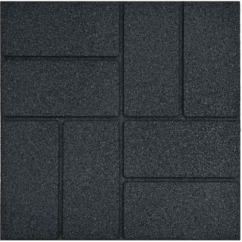  Kamen za hodanje 6 pcs Crna 40,5 x 40,5 x 2 cm Guma Slike