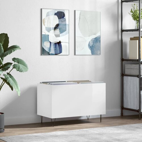 vidaXL Ormarić za ploče sjajni bijeli 74 5x38x48 cm konstruirano drvo Cijene