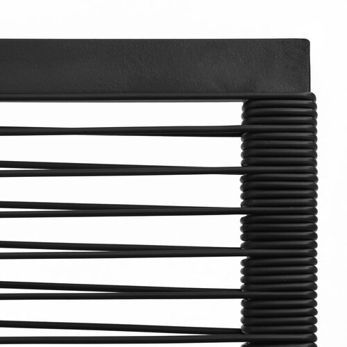  7-dijelni vrtni blagovaonski set od PVC ratana crni Slike