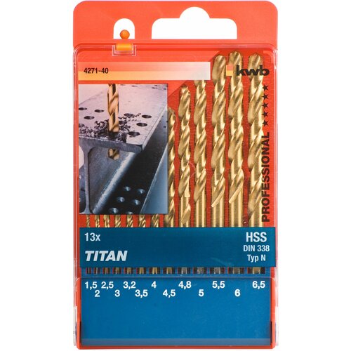 KWB titan hss set burgija 1.5-6.5 13/1 | za metal, din 338 Cene