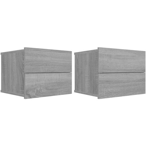 Maison Chic Dvo delni komplet Nočne omarice - Nočne mize siva sonoma 40x30x30 cm inženirski les, (21687253) Slike