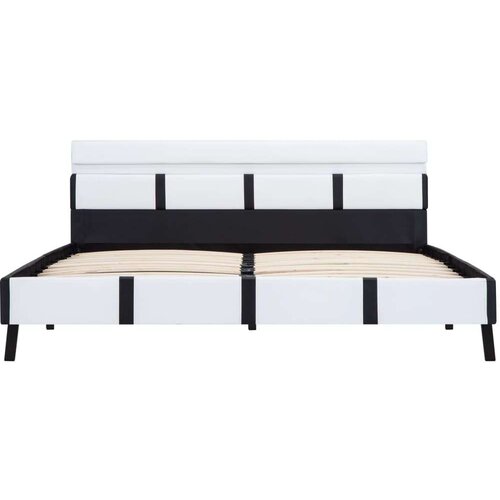  VOkvir za krevet od umjetne kože LED bijeli 120 x 200 cm Slike