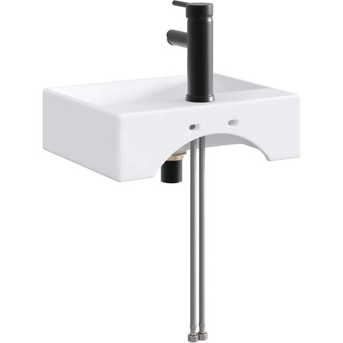  Umivaonik za kupaonicu Mat Crna 39 x 30,5 x 12,5 cm Metal Slike