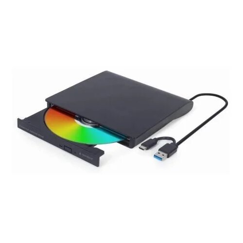  DVD&plusmn;RW External Drive 8X, USB Type-C/TypeA (m), USB 3.1 Gen.1, Dual Layer, USB powered, Black Cene