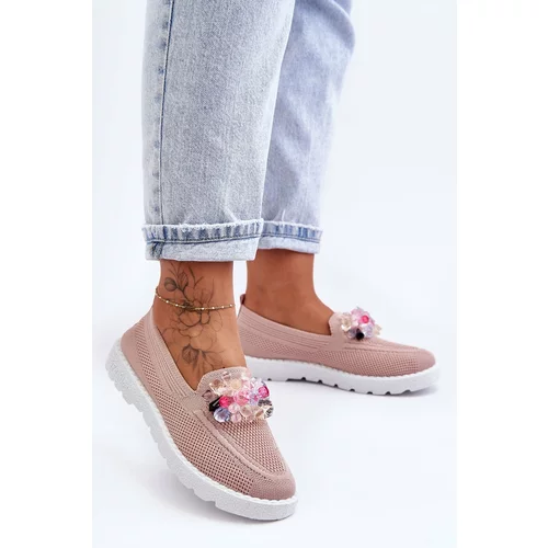 Kesi Women's sneakers on lace with Taylor pink decoration