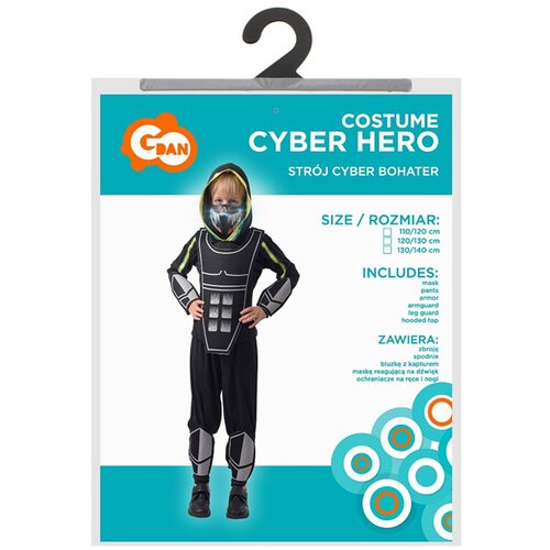  Kostum Cyber Hero - velikost M za otroke, stare 5-6 let Slike