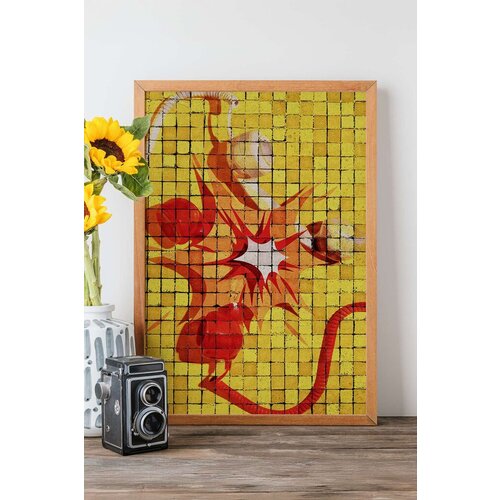 Wallity uramljena slika Popmosaıc27, 33x48 cm Cene