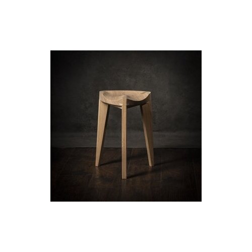  meda furniture drvena hoklica hrast izdubljena m Cene