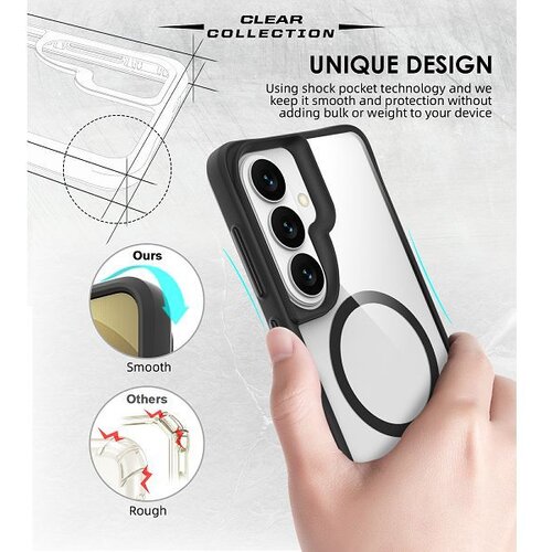 Max Mobile MM TPU SAM GALAXY S26 PLUS - DROP-PROOF COMBAT X BLACK MAGSAFE SLIM Slike