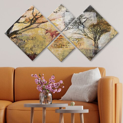 Wallity slika 4MDF71178997, 60x115 cm, 4 dela Cene