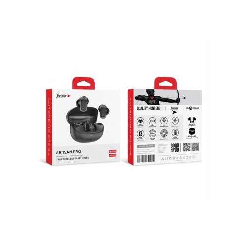 Superior bluetooth slu&amp;scaron;alice artisan pro anc+enc/ crna Slike