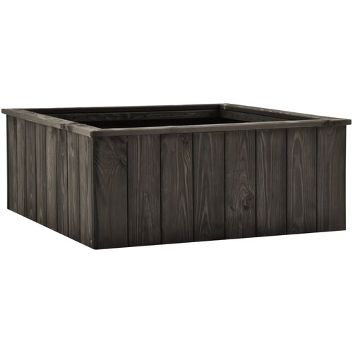 vidaXL Visoka greda temno siva 74x77x30 cm trdna borovina, (20693209) Cene