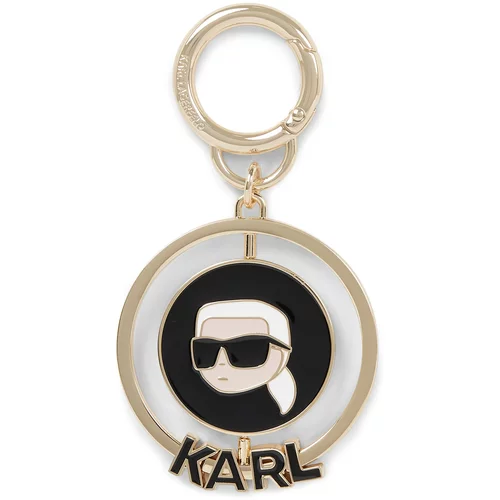 Karl Lagerfeld Privjesak za ključeve zlatna / crna / biserno bijela
