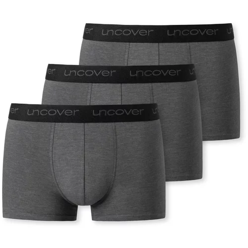 uncover by SCHIESSER Bokserice '3-Pack Uncover' siva melange