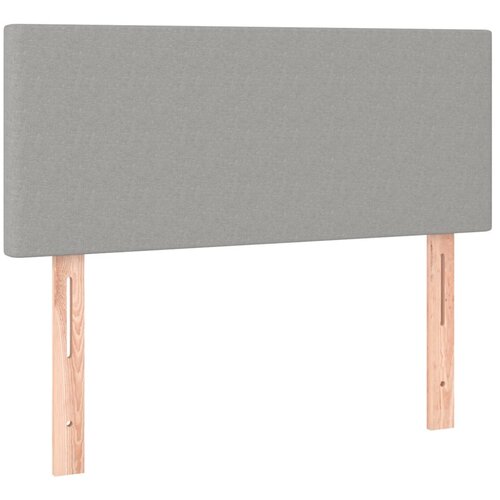 Maison Chic posteljno vzglavje - vzglavna omarica - nočna omarica svetlo sivo 90x5x78/88 cm blago, (21707451) Slike