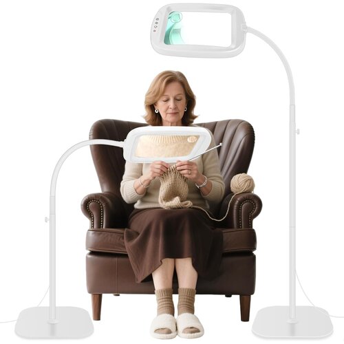 NZQXJXZ LED povečevalno steklo z lučjo in stojalom 10x60 Slike