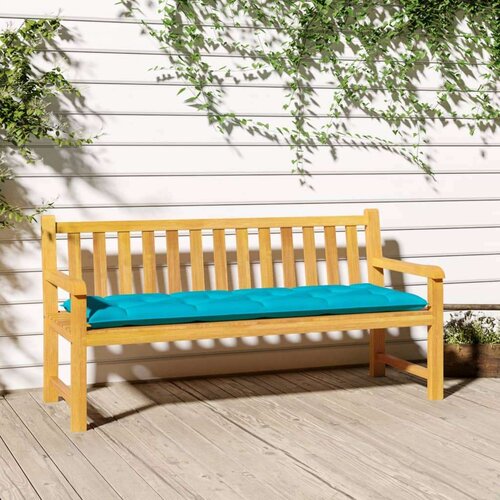  Jastuk za vrtnu klupu tirkizni 150 x 50 x 7 cm tkanina Oxford Slike