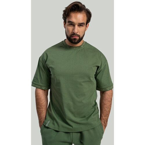 STRIX Mu&amp;scaron;ka majica Oversized Heavy Cedar Green Slike