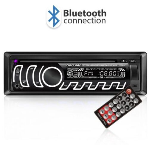 CarGuard cd/mp3 avtoradio z bluetooth, fm tuner, usb, sd, aux z rgb led osvetlitvijo Slike