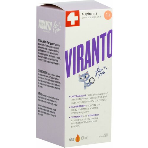 FOR YOU viranto 1+ sirup for you 100ml Slike