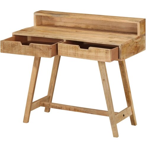  Radni stol 100 x 45 x 90 cm od masivnog grubog drva manga Slike