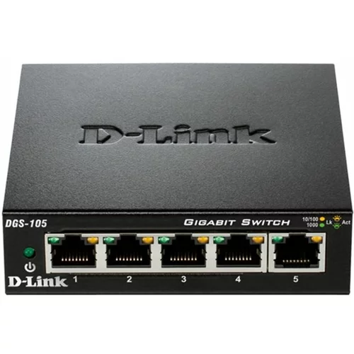 D-link Mrežno stikalo DGS-105/E, 5-portno, gigabit