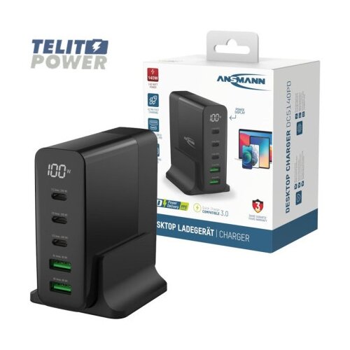 Ansmann DC5140PD Desktop USB punjač sa LCD displejom 140W ( 4455 ) Cene