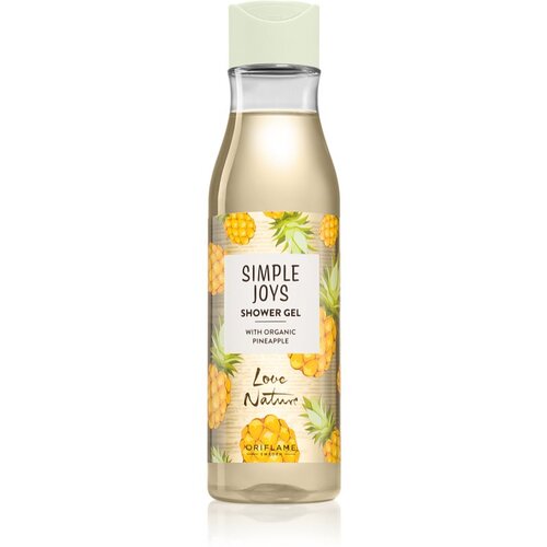 Oriflame Love Nature Simple Joys poživitveni gel za prhanje Organic Pineapple 250 ml Cene