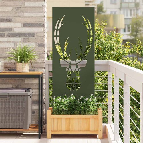 vidaXL Dekorativna ploča za vrt Maslinovo zelena 50 x 140 cm Cene