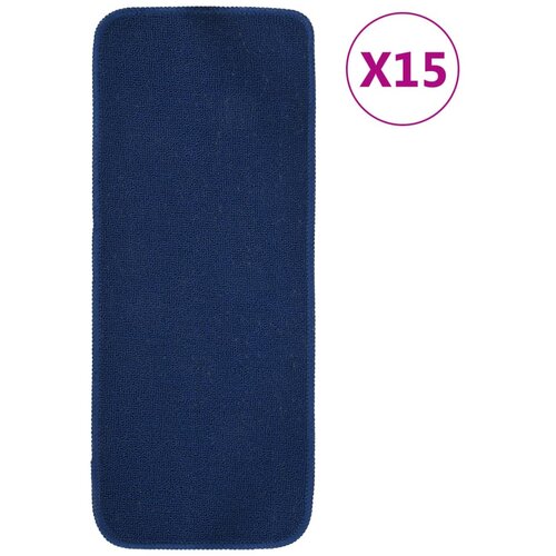 vidaXL Preproge za stopnice 15 kosov 60x25 cm mornarsko modre nedrseče Cene