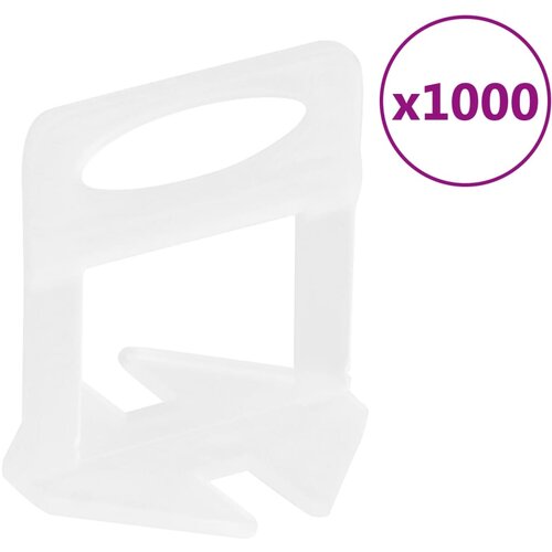 VidaXL Kopče za niveliranje pločica 1000 kom 3 mm Slike