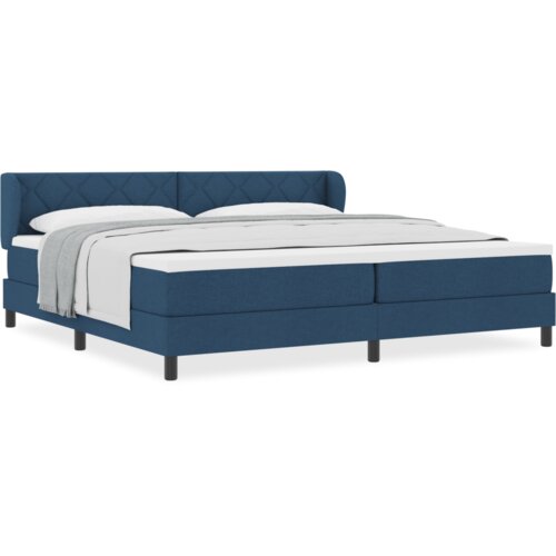 Box Spring Krevet s Madracem Plavi 200x200 cm Tkanina Slike