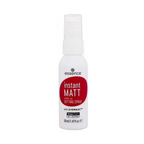 Essence Instant Matt Make-Up Setting Spray lagani sprej za fiksiranje s mat efektom 50 ml