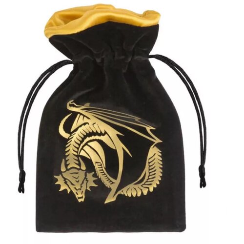 Other Dragon Black & golden Velour Dice Bag Slike