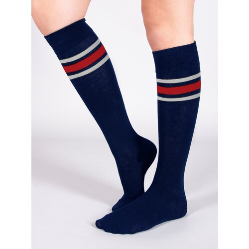 Yoclub Kids's Girl's Cotton Knee-high Socks SKA-0048G-AA00-003 Navy Blue Slike
