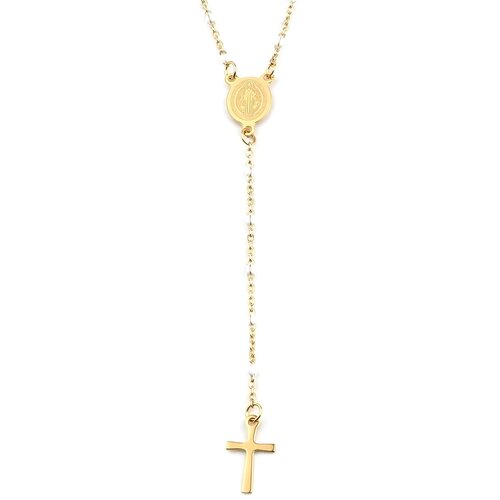 Ogrlica Classical Cross - Zlatna / Bijela KP29911 Cijene