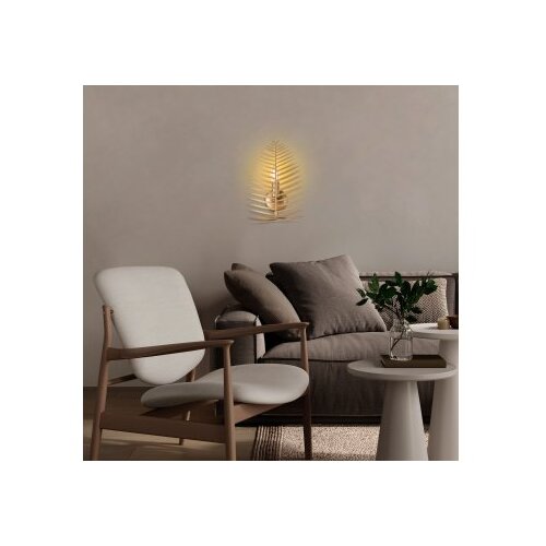 Opviq vall lamp zidna lampa u zlatnoj boji leaf 15322 Slike