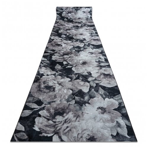RugsX Tekač gumiran LOTUS BOUQUET 52901 Rože siva / bež pralna protizdrsna 80 80x380 cm, (5000173770) Cene