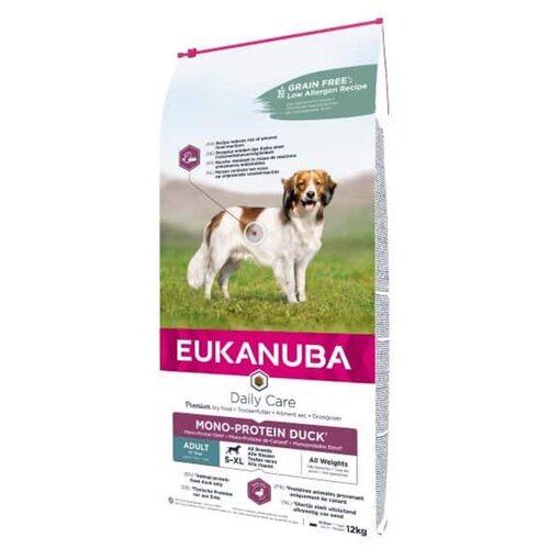 Eukanuba Dog Daily Care Adult Monoprotein Duck - 12 kg Cene