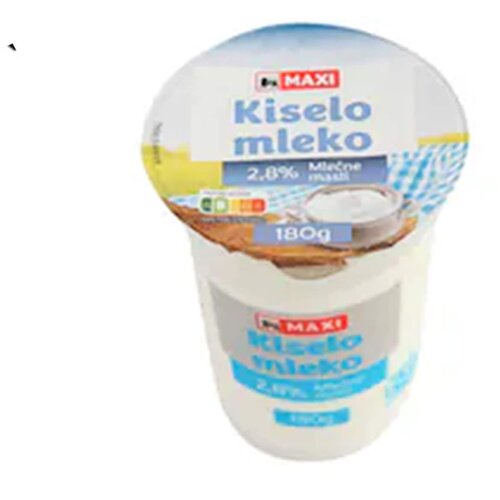 Maxi Kiselo mleko 2.8%mm 180g Cene