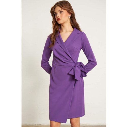 Gusto Jacket Dress - Purple Cene
