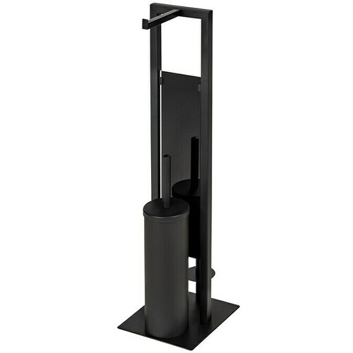 Garnitura WC četka s držačem papira Rivalta (Visina: 70 cm, Crna) Slike