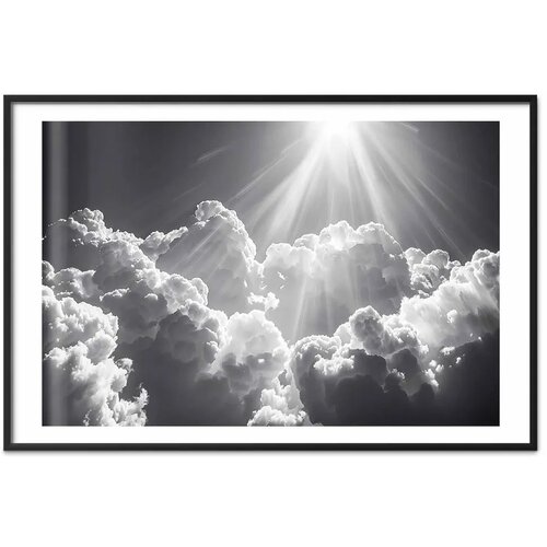  Plakat Hope in the Clouds: Inspiring Sun Rays – Awaken Emotions 90x60 Cene