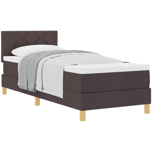 vidaXL Box Spring krevet s madracem Tamnosmeđi 80x200 cm Tkanina Cene