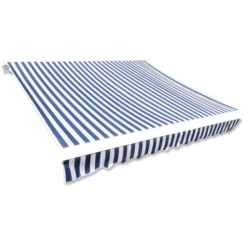 vidaXL Tenda iz platna 500x300 cm modra in bela Cene
