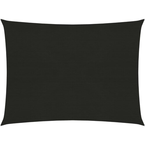 The Living Store Senčno jadro 160 g/m² črno 6x7 m HDPE - Senčno Jadro, (21630959) Cene